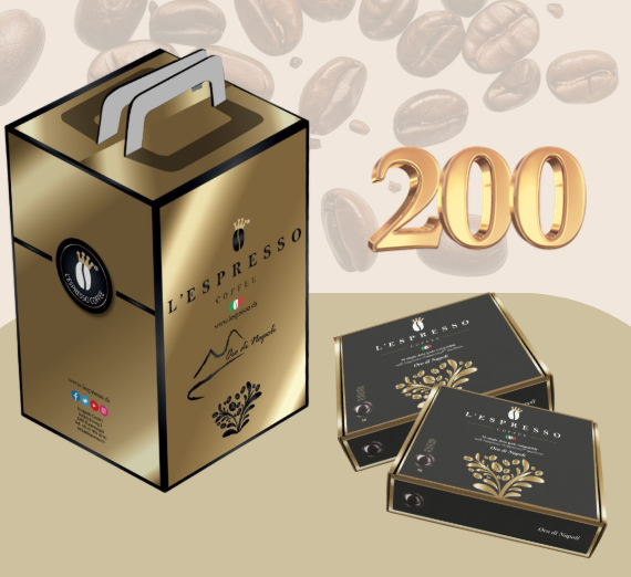 Nespresso Professional L'ESPRESSO Oro di Napoli Ristretto – 200 Kapseln