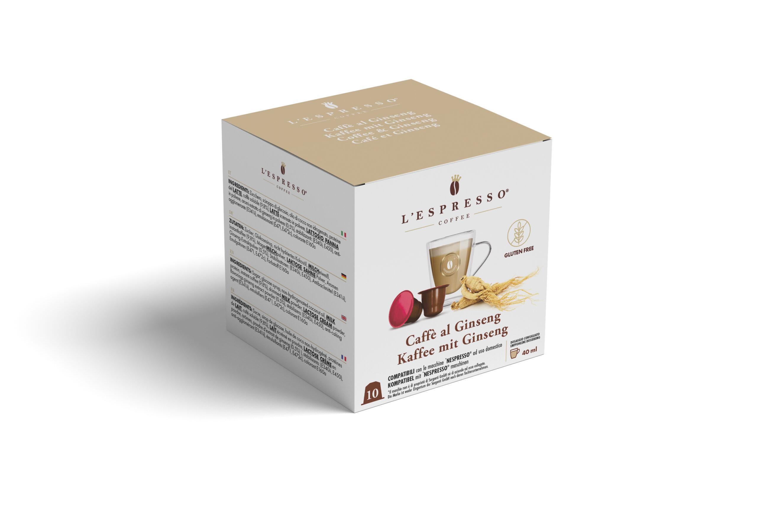 L'ESPRESSO Ginseng Nespresso® komp* - 10er Pack