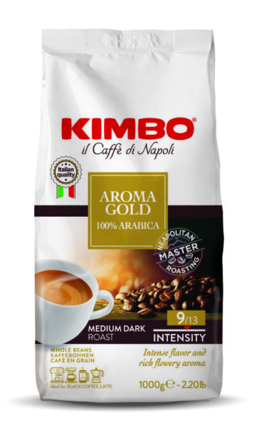 KIMBO Aroma Gold 100% Arabica Bohnen 1kg