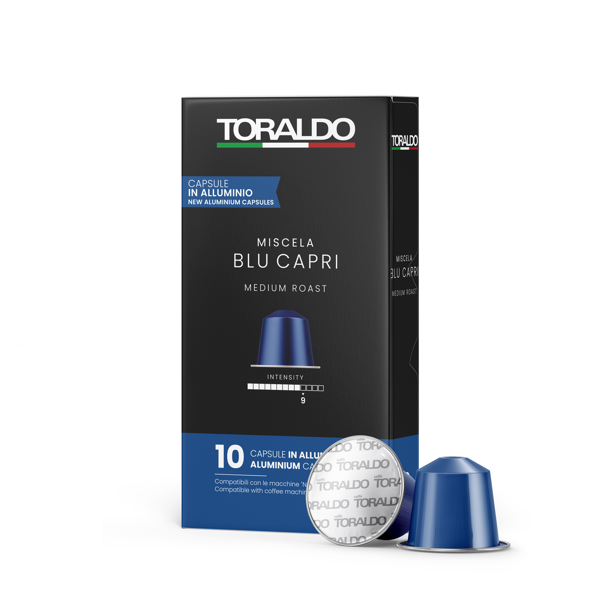 Caffè Toraldo Miscela Blu Capri Aluminium Nespresso® kompatibel* – 10er Pack