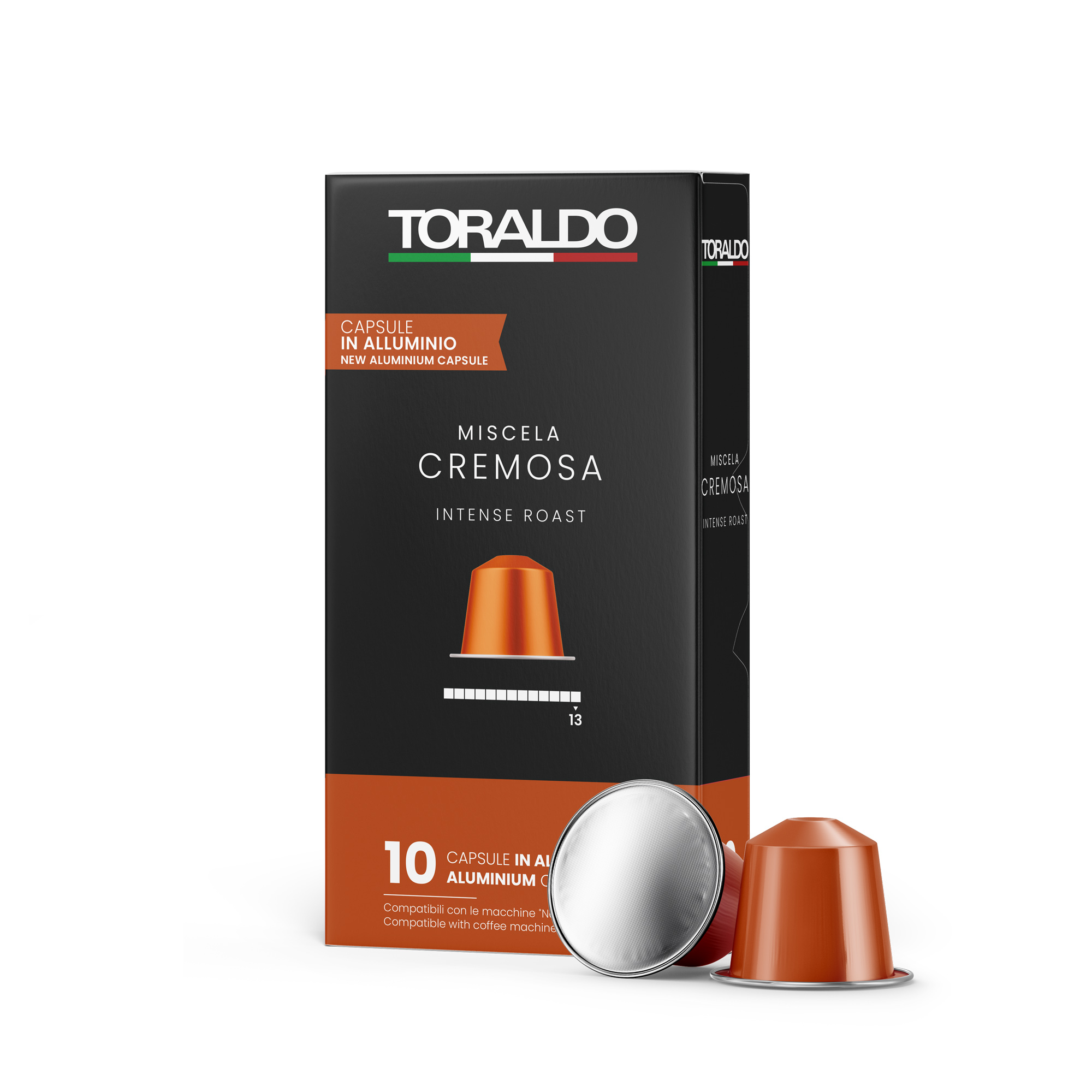 Caffè Toraldo Miscela Cremosa Aluminium Nespresso® kompatibel* – 10er Pack