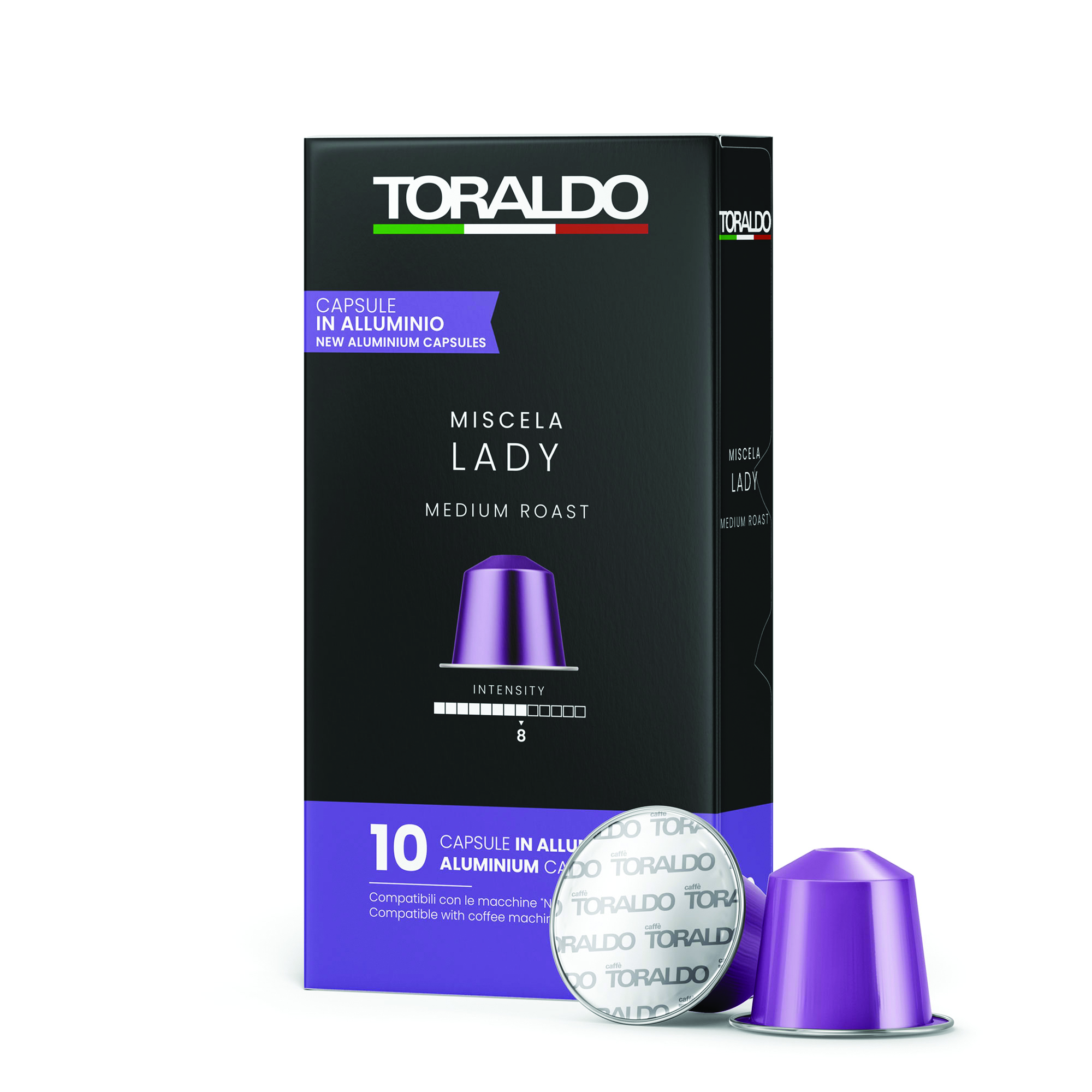 Caffè Toraldo Miscela Lady Aluminium Nespresso® kompatibel* – 10er Pack