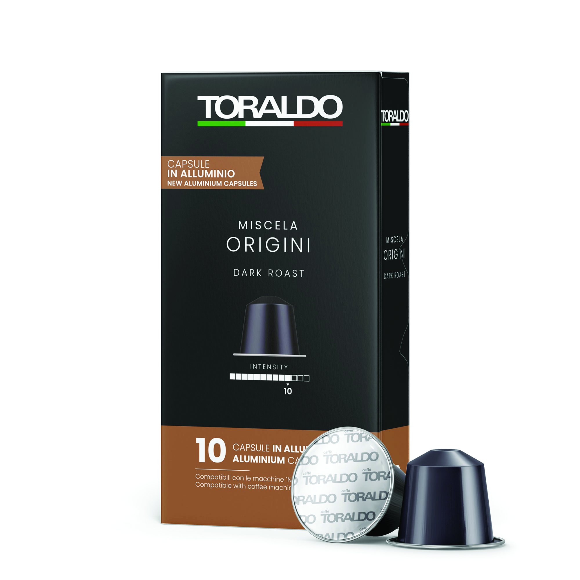 Caffè Toraldo Miscela Origini Aluminium Nespresso® kompatibel* – 10er Pack
