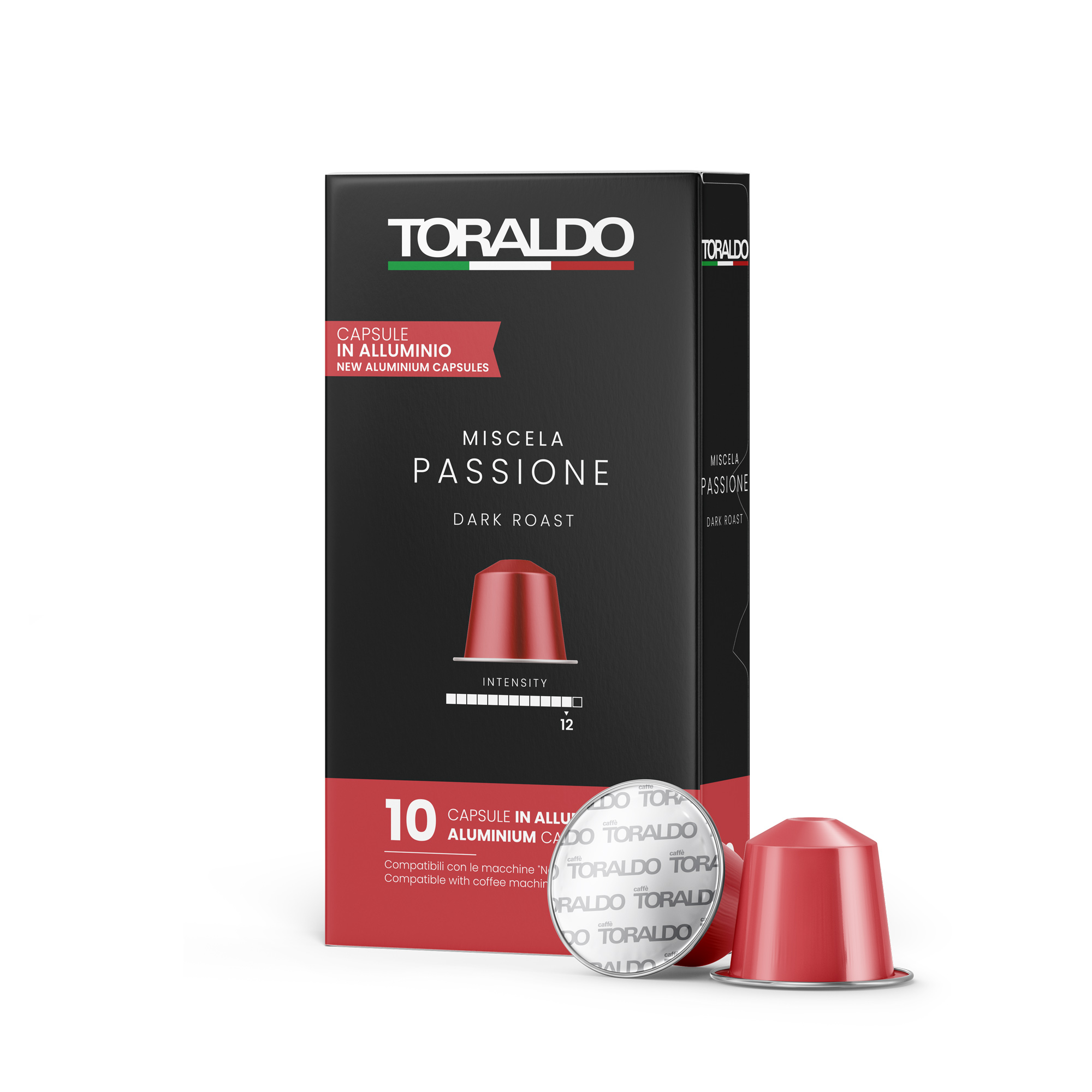 Caffè Toraldo Miscela Passione Aluminium Nespresso® kompatibe* – 10er Pack