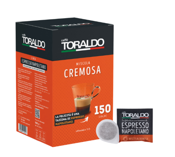 Caffè Toraldo Pads Miscela Cremosa 150 E.S.E. Pads