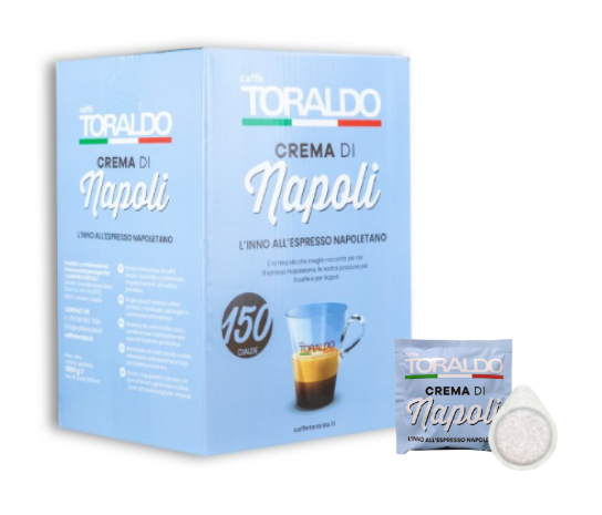 Caffè Toraldo Pads Miscela Crema di Napoli 150 E.S.E. Pads