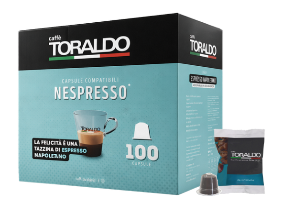 Caffè Toraldo Miscela Decaffeinato Nespresso® kompatibel* – 100er Pack