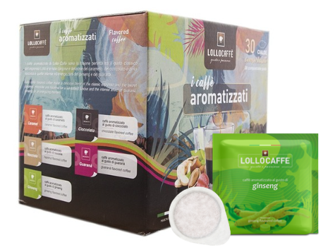 Lollo Caffè Pads Aromatizzato Al Ginseng 30 E.S.E. Pads
