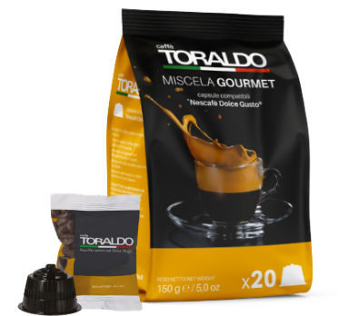 Caffè Toraldo Miscela Gourmet 100 % Arabica Dolce Gusto® kompatibel* – 20er Pack