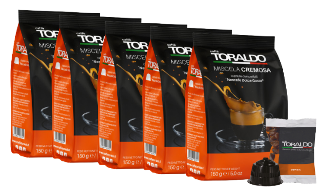 Caffè Toraldo Miscela Cremosa Dolce Gusto® kompatibel* – 100er Pack