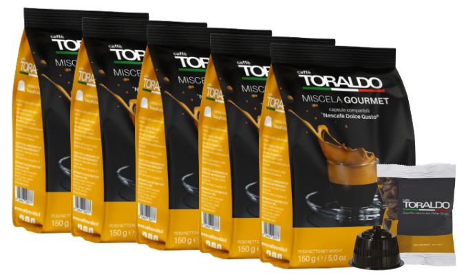 Caffè Toraldo Miscela Gourmet 100% Arabica Dolce Gusto® kompatibel*- 100er Pack