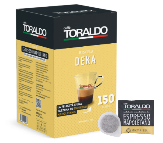 Caffè Toraldo Miscela Decaffeinato – 150 E.S.E. Pads