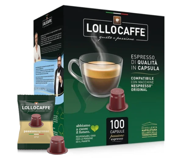 Lollo Caffè Miscela Oro – 100 Kapseln Nespresso® kompatibel*