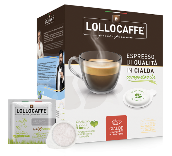 Lollo Caffè Pads Miscela Argento 150 E.S.E.-Pads