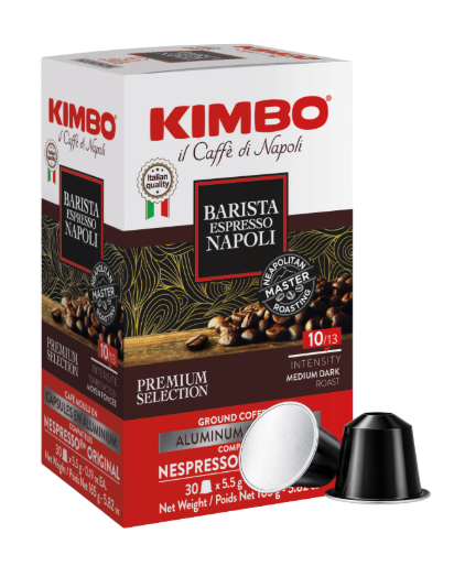 Kimbo Barista Espresso Napoli Aluminium Nespresso® kompatibel* – 30er Pack
