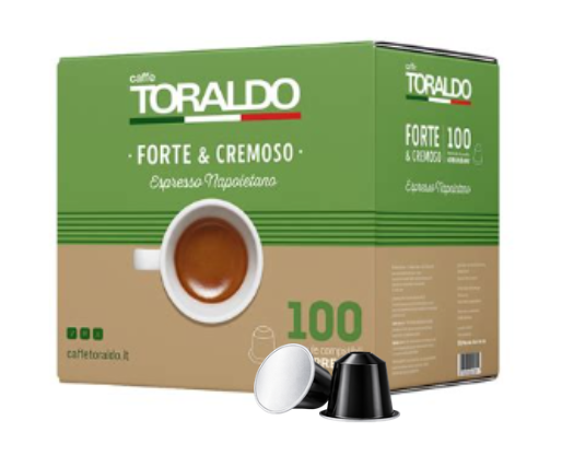 Caffè Toraldo Miscela Forte e Cremoso Nespresso® kompatibel* – 100er Pack