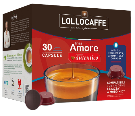 LOLLO CAFFÈ Linea Amore Autentico Lavazza® A Modo Mio kompatibel* – 30er Pack