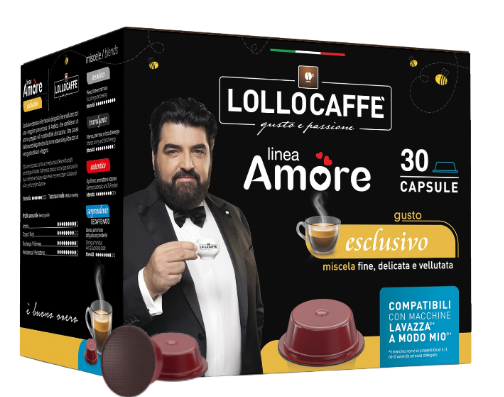 LOLLO CAFFÈ Linea Amore Exclusivo Lavazza® A Modo Mio kompatibel* – 30er Pack