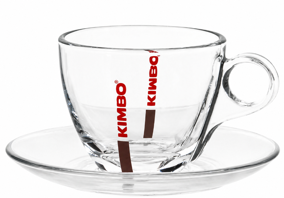 Kimbo Cappuccino Glastassen – 6Stk