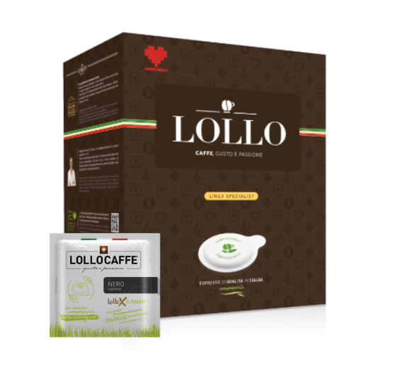 Lollo Caffè Pads Miscela Nera 100 E.S.E. Pads