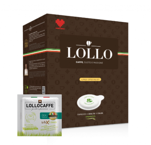 Lollo Caffè Pads Miscela Dek – 100 E.S.E.-Pads