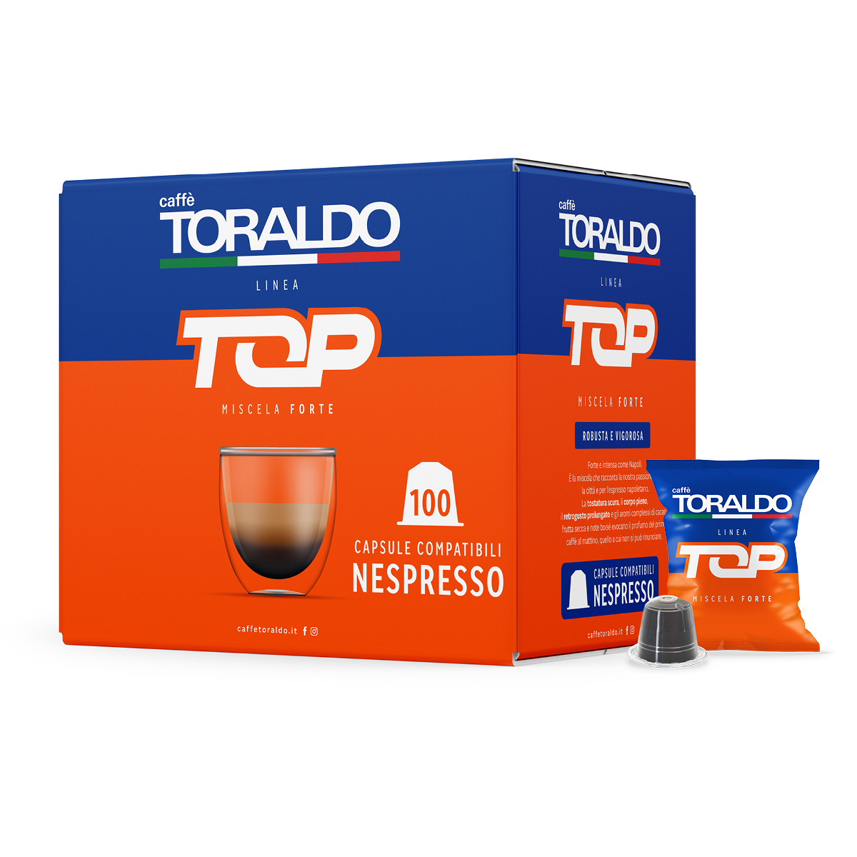 Caffè Toraldo Miscela Forte Top Nespresso® kompatibel* – 100er Pack